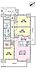 間取り：最上階角部屋WIC付きの3LDK
