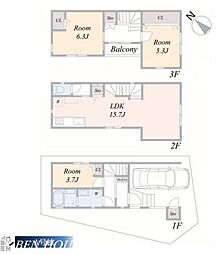 横浜市金沢区平潟町　新築戸建　全3棟　A号棟