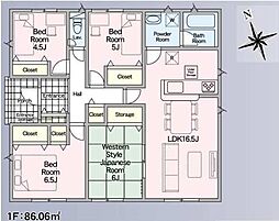 加須市北下新井第6 全5棟 2号棟