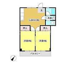 メゾン末広 302 ｜ 愛知県蒲郡市中央本町（賃貸マンション2LDK・3階・43.87㎡） その2