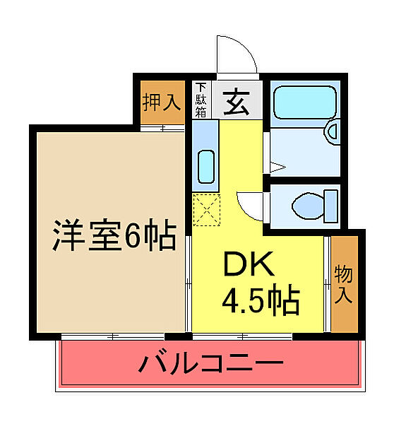 千葉県市原市五井中央東１丁目(賃貸マンション1DK・3階・28.62㎡)の写真 その2