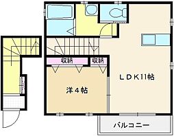 サンライズ志木 1LDKの間取図画像