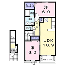 山口県宇部市則貞５丁目10-39（賃貸アパート2LDK・2階・57.19㎡） その2