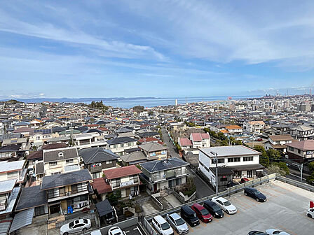 北側からは、海が見えます♪