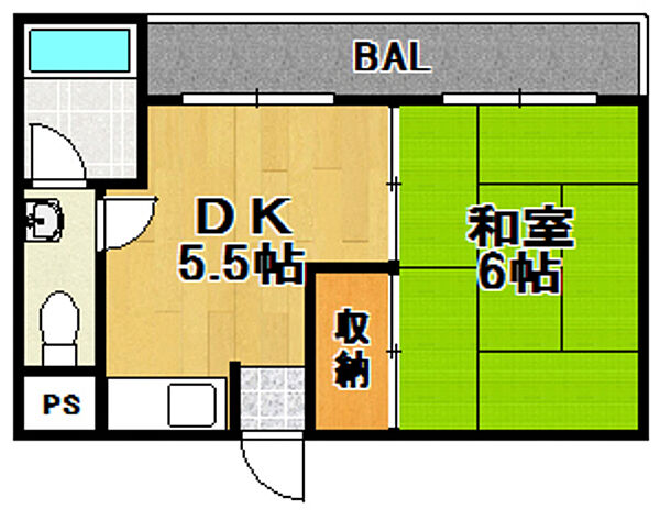 大阪府大阪市東淀川区大道南2丁目(賃貸マンション1DK・3階・28.40㎡)の写真 その2