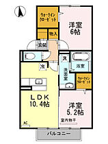 エヌスタイル中津 106 ｜ 大分県中津市大字永添820-30（賃貸アパート2LDK・1階・54.70㎡） その2