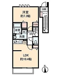 間取図画像 1LDK