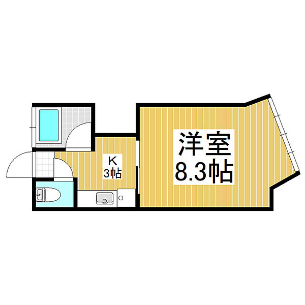 サンビューササヒラ 101｜長野県松本市浅間温泉1丁目(賃貸マンション1K・1階・30.56㎡)の写真 その2