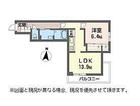 滋賀県米原市下多良３丁目38番（賃貸マンション1LDK・2階・51.75㎡） その2