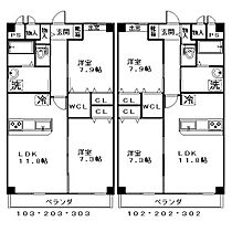 エトール　ア　ラ　パージュ  ｜ 滋賀県彦根市西沼波町（賃貸マンション2LDK・2階・65.00㎡） その2