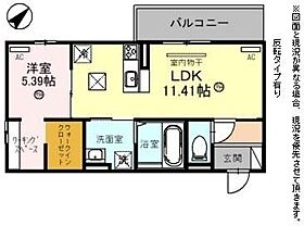 滋賀県彦根市小泉町（賃貸アパート1LDK・1階・42.79㎡） その2