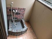 専用ペット足洗い場♪