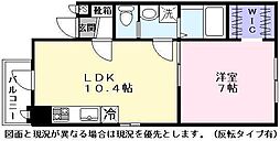 アパート 1LDKの間取図画像