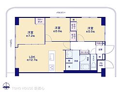 三郷アーバンハイツ 3LDKの間取図画像