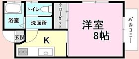 千葉県東金市東中（賃貸アパート1K・2階・25.67㎡） その2