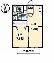 ＮＥＷサニーハイツ 102 ｜ 鳥取県米子市今在家398番地1（賃貸アパート1LDK・1階・35.30㎡） その2