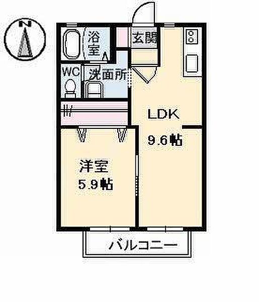 ＮＥＷサニーハイツ 102｜鳥取県米子市今在家(賃貸アパート1LDK・1階・35.30㎡)の写真 その2