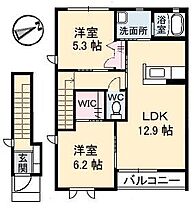 フェリーチェ　Ａ棟 201 ｜ 鳥取県米子市車尾４丁目5-13（賃貸アパート2LDK・2階・61.63㎡） その2