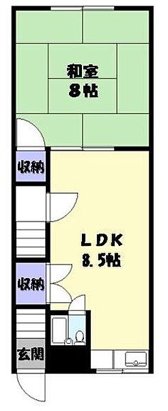 仁宮ビル3 2F｜鳥取県米子市朝日町(賃貸アパート1LDK・2階・37.27㎡)の写真 その2