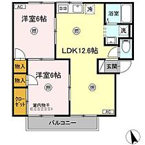 クレールパストラル　N棟 202 ｜ 鳥取県米子市道笑町３丁目186-1（賃貸アパート2LDK・2階・52.57㎡） その2