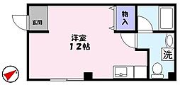 ラフェスタ東福原 ワンルームの間取図画像