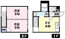 ベルーナ2 2DKの間取図画像