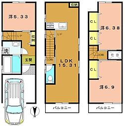 阪急京都本線 洛西口駅 徒歩9分