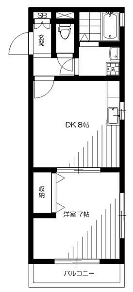 東京都中野区中野１丁目(賃貸マンション1DK・3階・36.43㎡)の写真 その2