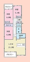 間取図画像 3LDK