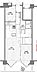 間取り：南西向き1F 庭付き2LDK