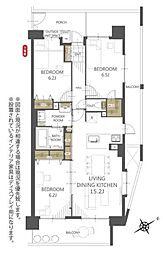 コスモ朝霞エクセラ 3LDKの間取図画像