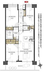 ダイアパレス朝霞台3 3LDKの間取図画像