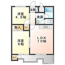 ヴィレッジ杉田　A棟  ｜ 愛知県豊橋市前田南町1丁目（賃貸マンション2LDK・3階・49.50㎡） その2