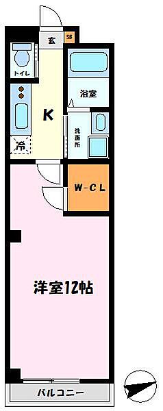 KS16ビル 203｜千葉県松戸市小金(賃貸アパート1K・2階・35.11㎡)の写真 その2