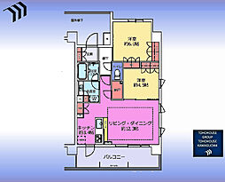 アンビシャス西川口 2SLDKの間取図画像