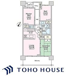 レクセルグランデ蒲生 3LDKの間取図画像