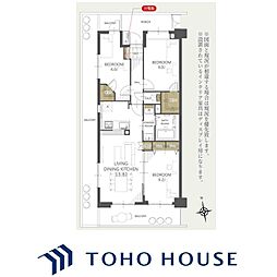 コスモ川口シティアベニュー 3LDKの間取図画像