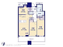 サウスゲートタワー川口 3LDKの間取図画像