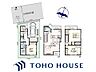 間取り：家族の成長に合わせた暮らしが叶う3階建ての間取り図です。広々LDKと収納豊富な納戸、各階にバルコニーがあり、家族の快適な毎日をサポートします。