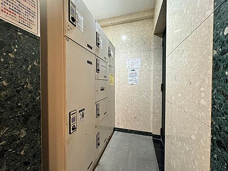 留守でも安心な宅配ボックス。