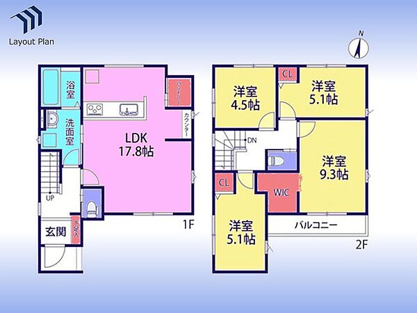 間取りを拡大表示