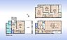 間取り：木造3階建て4LDK。2階に19帖のLDK。洋室4室。各部屋に収納有。