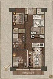マンハイム八潮 3LDKの間取図画像