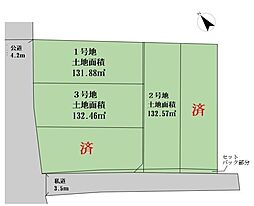 稲城市東長沼建築条件なし売地2号地