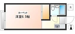 ヨシダハイツ ワンルームの間取図画像
