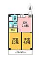 サイクルハイツ13階7.5万円