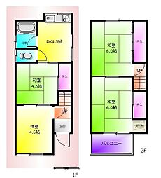 🉐敷金礼金0円！🉐東山本新町8丁目4DK戸建