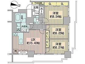 パシフィックタワー札幌  ｜ 北海道札幌市中央区北四条東１丁目3-1（賃貸マンション3LDK・29階・87.83㎡） その2