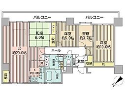 S-FORT中島公園 13階3LDKの間取り