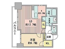 レジディア北2条EAST 1LDKの間取図画像